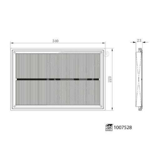 FEBI BILSTEIN 1007528 Luftfilter f&uuml;r HAVAL WEY