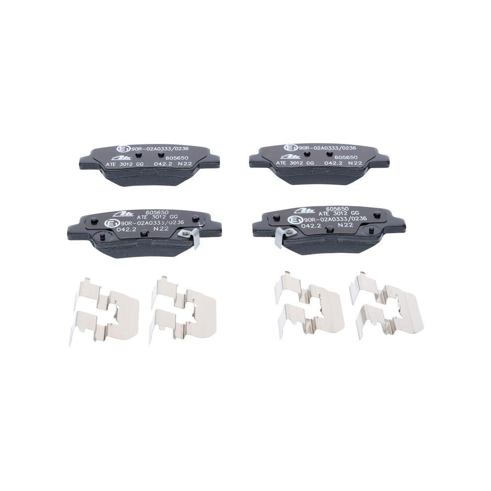 Bremsbelagsatz, Scheibenbremse ATE 13.0460-5650.2 f&uuml;r SSANGYONG HYUNDAI KIA