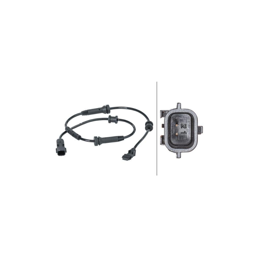 HELLA Sensor, Raddrehzahl 6PU 012 679-671 f&uuml;r RENAULT, Hinterachse