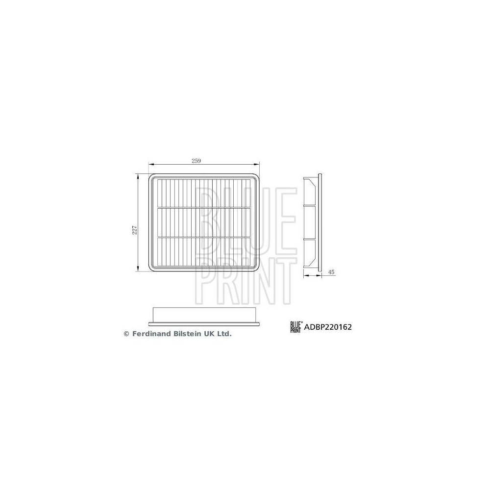 Luftfilter BLUE PRINT ADBP220162 f&uuml;r HAVAL