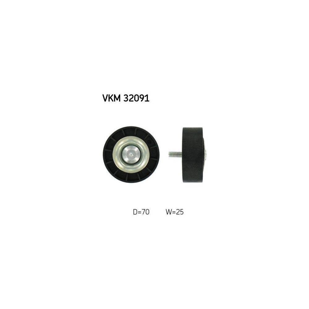 Umlenk-/F&uuml;hrungsrolle, Keilrippenriemen SKF VKM 32091 f&uuml;r CITRO&Euml;N FIAT PEUGEOT