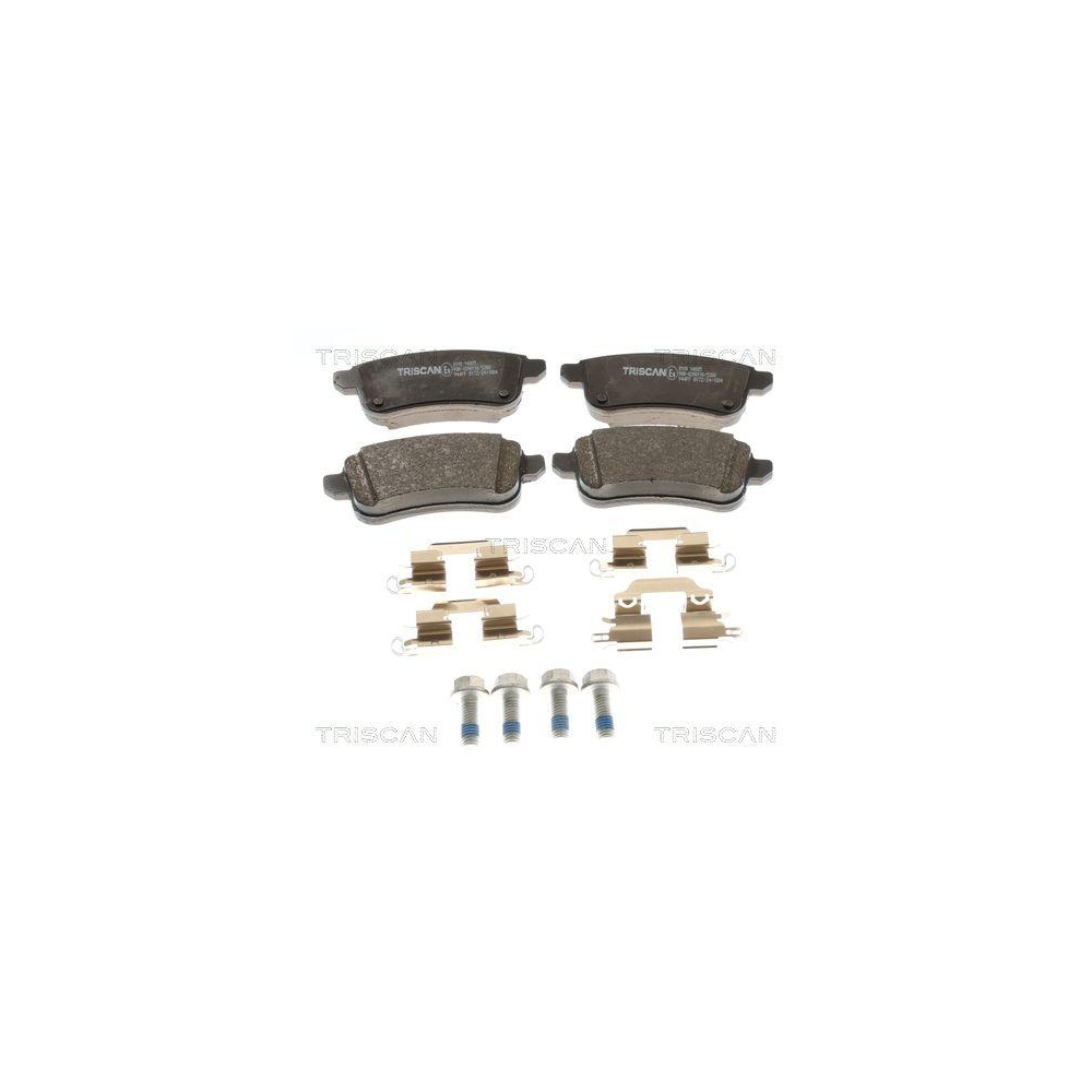 Bremsbelagsatz, Scheibenbremse TRISCAN 8110 14085 f&uuml;r NISSAN, Hinterachse