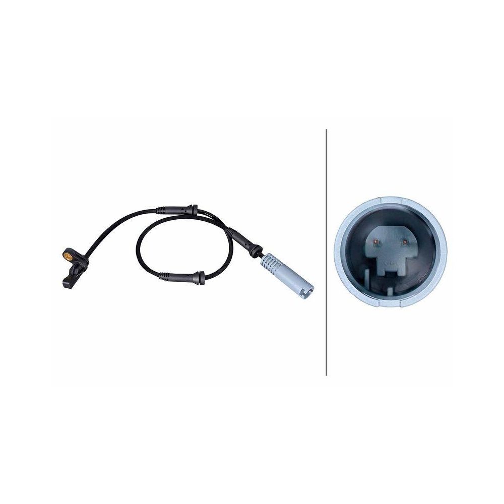 HELLA Sensor, Raddrehzahl 6PU 358 216-571 f&uuml;r BMW, Vorderachse