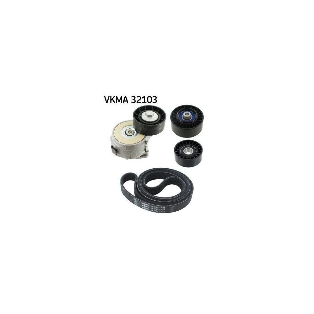 Keilrippenriemensatz SKF VKMA 32103 f&uuml;r ALFA ROMEO AUDI FIAT LANCIA OPEL SAAB VW