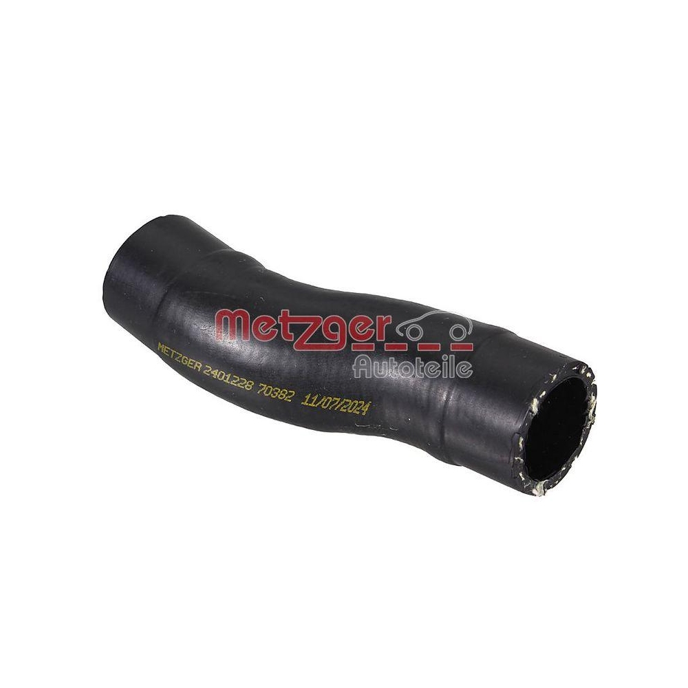 Ladeluftschlauch METZGER 2401228 f&uuml;r FIAT, Ladeluftk&uuml;hler, links