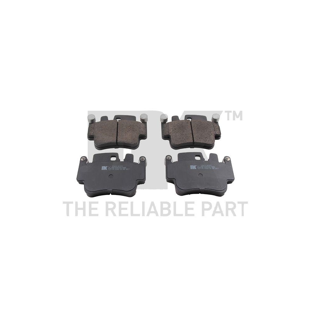 Bremsbelagsatz, Scheibenbremse NK 225613 f&uuml;r PORSCHE, Hinterachse, Vorderachse