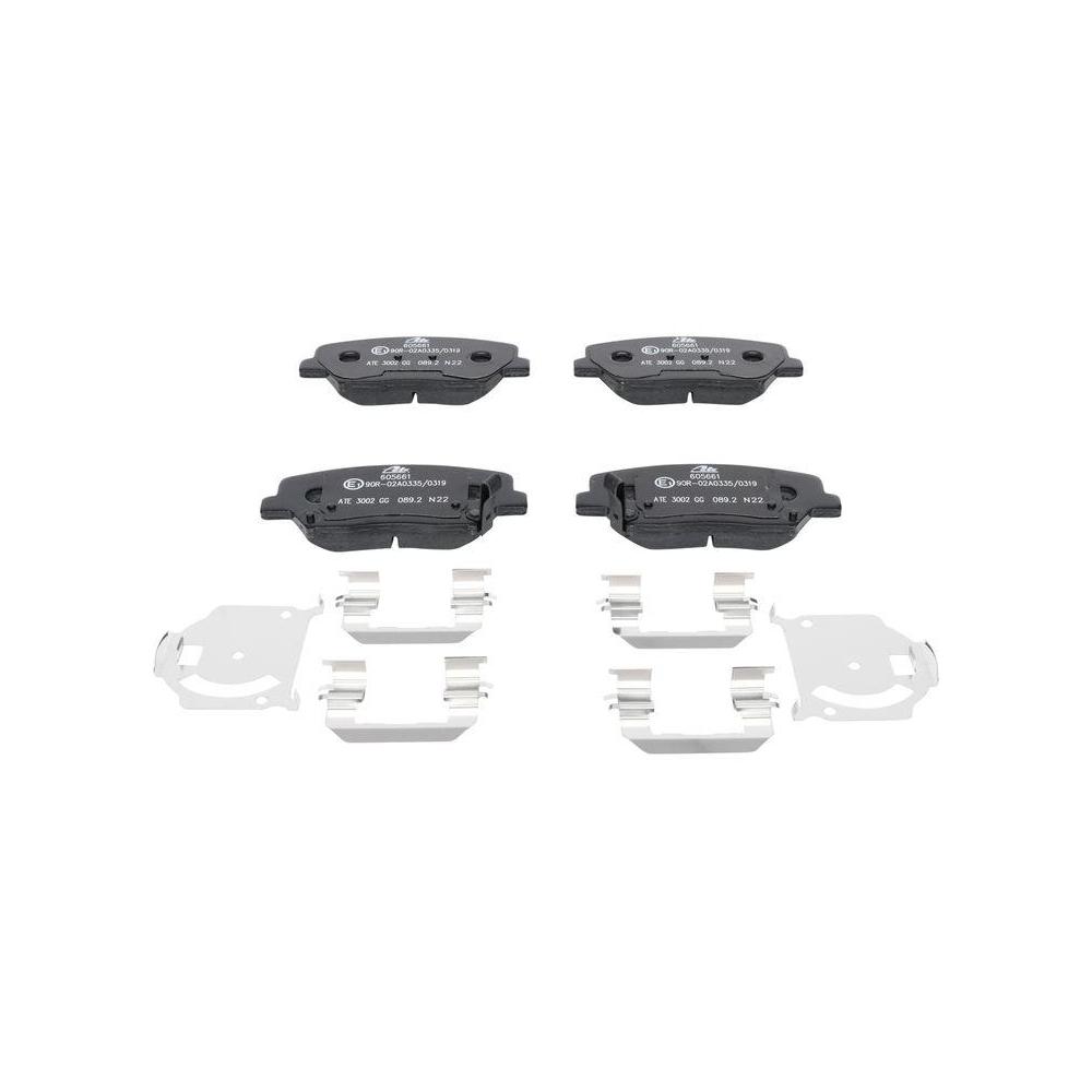 Bremsbelagsatz, Scheibenbremse ATE 13.0460-5661.2 f&uuml;r HYUNDAI KIA, Vorderachse