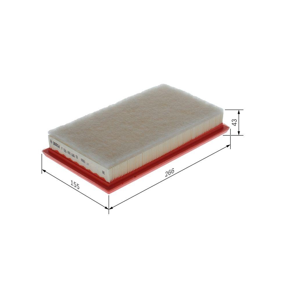 Luftfilter BOSCH F 026 400 686 f&uuml;r FIAT JEEP