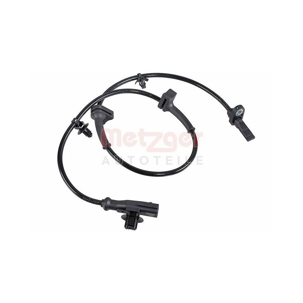 Sensor, Raddrehzahl METZGER 09001595 f&uuml;r FORD, Vorderachse links