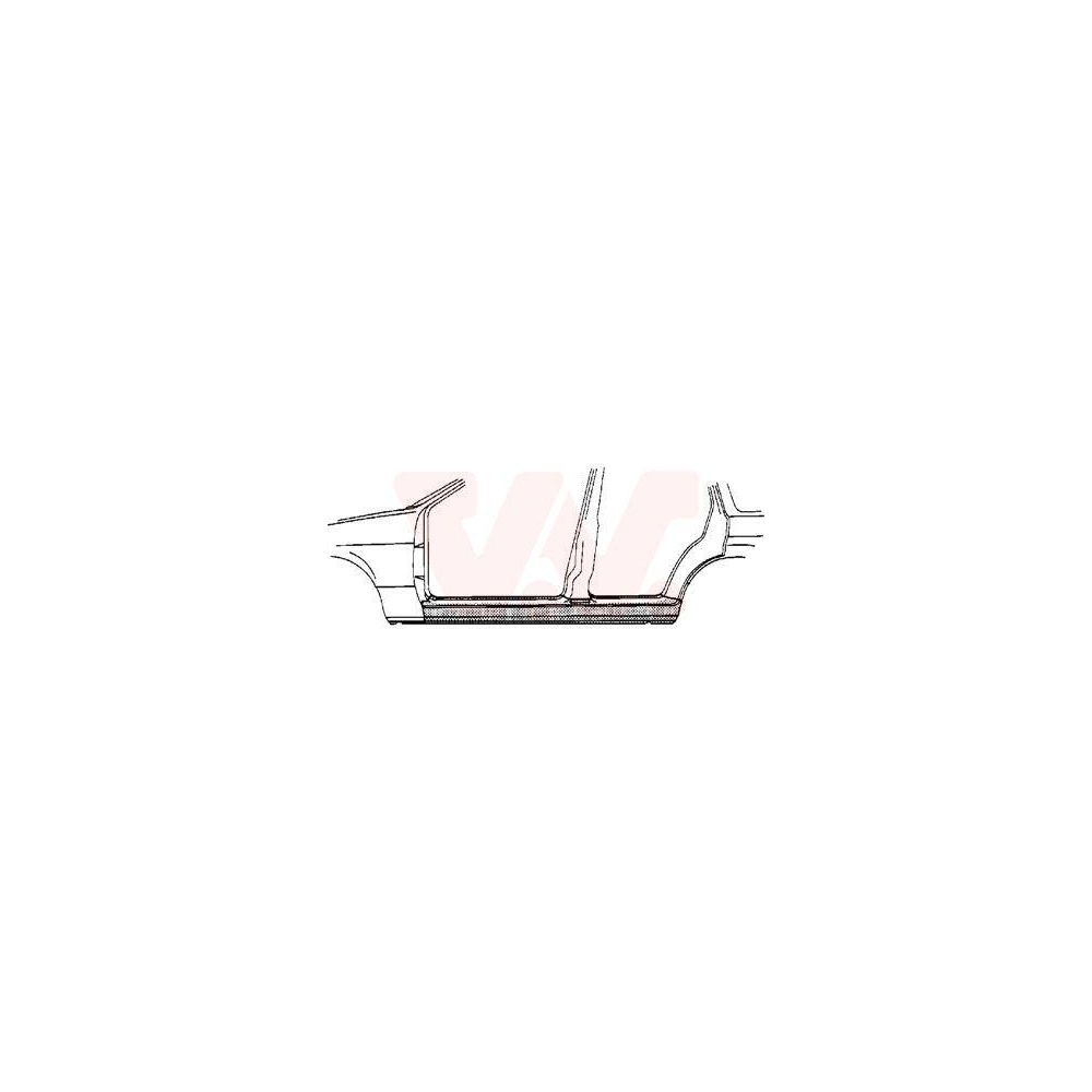 Einstiegsblech VAN WEZEL 3776103 für, links