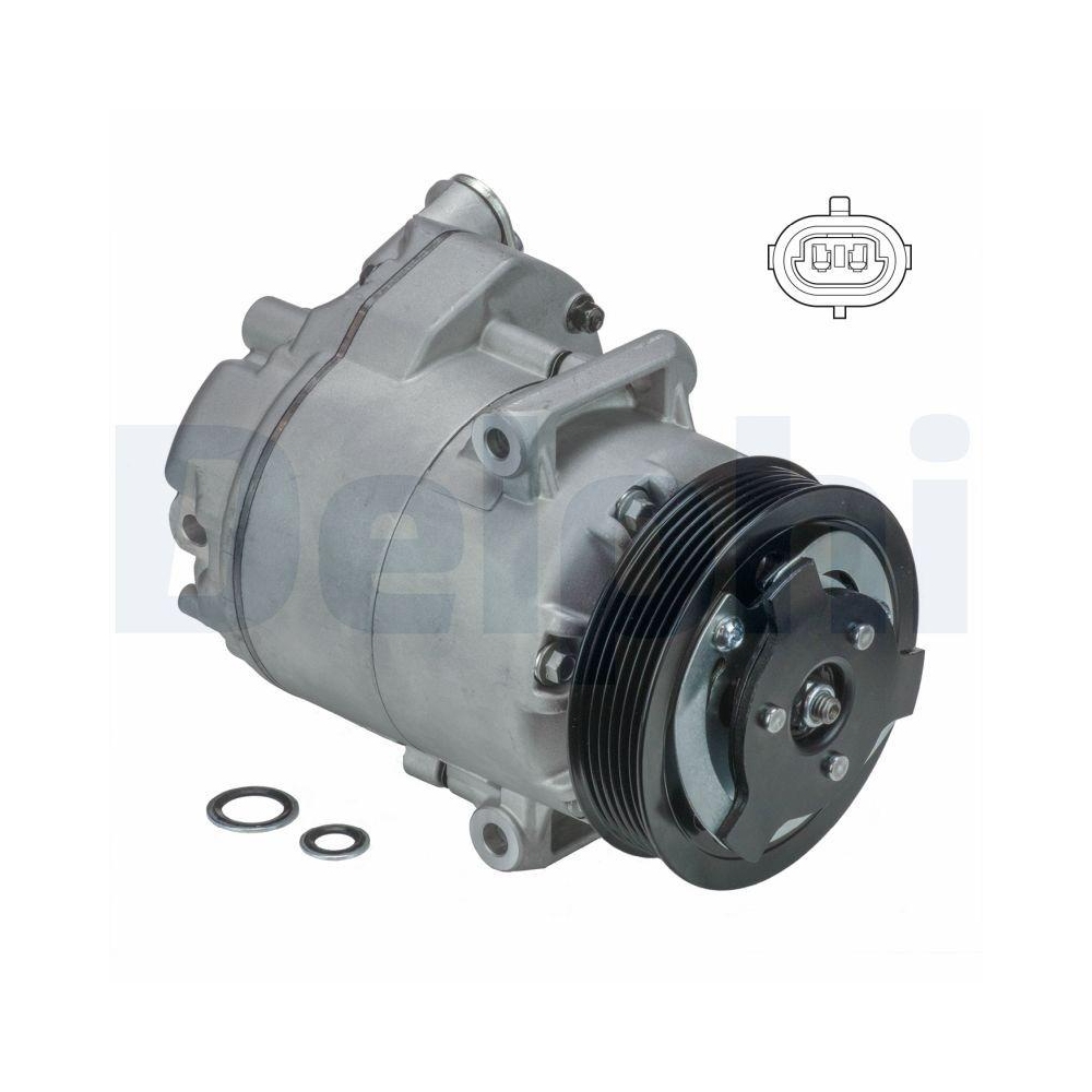 DELPHI TSP0155967 Kompressor, Klimaanlage f&uuml;r OPEL VAUXHALL