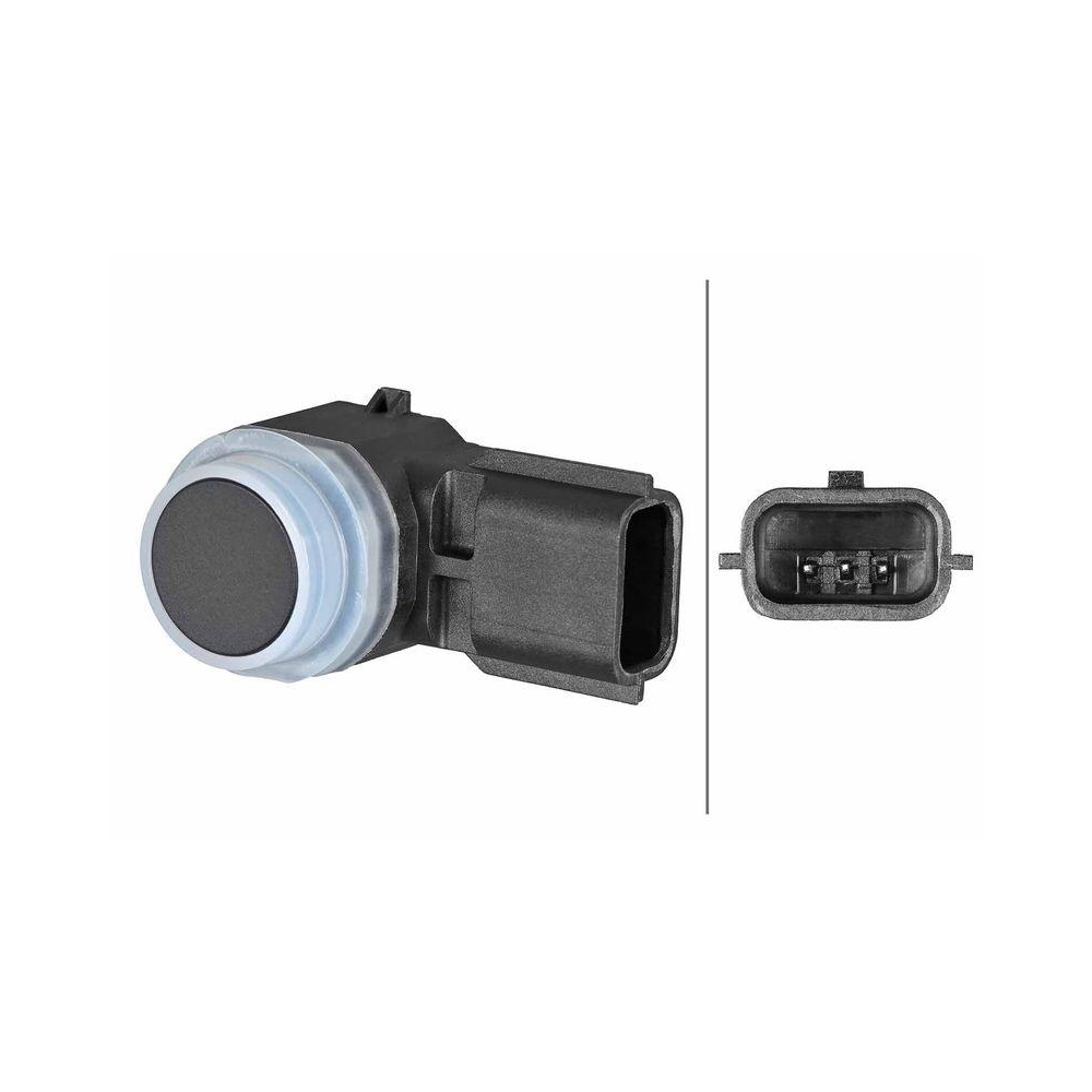HELLA Sensor, Einparkhilfe 6PX 358 270-321 f&uuml;r RENAULT DACIA, Mitte links, au&szlig;en