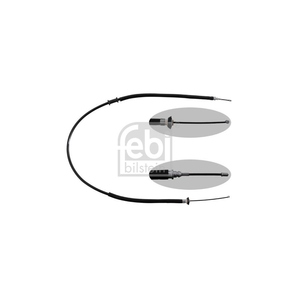 FEBI BILSTEIN Seilzug, Feststellbremse 49619 f&uuml;r FIAT, hinten links