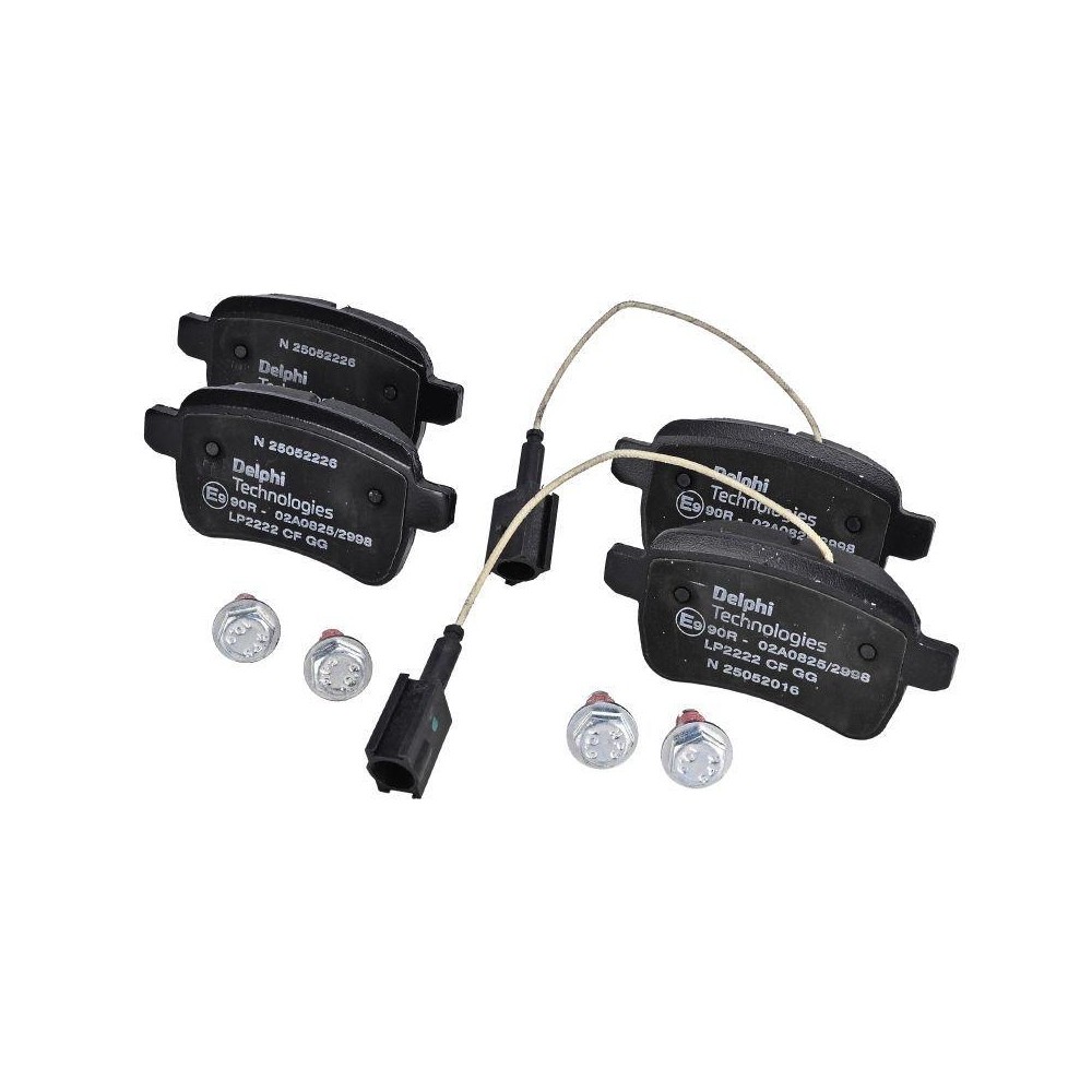 DELPHI LP2222 Bremsbelagsatz, Scheibenbremse f&uuml;r ALFA ROMEO, Hinterachse