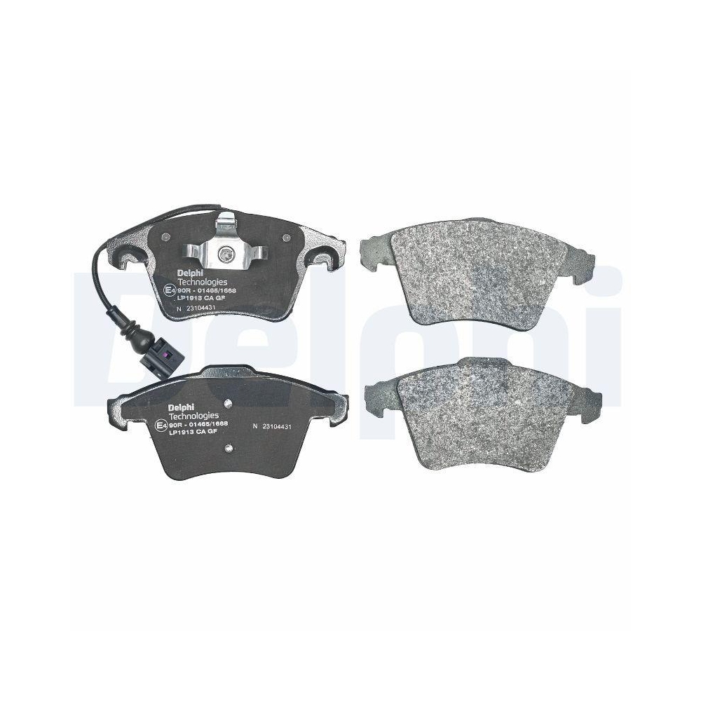 DELPHI LP1913 Bremsbelagsatz, Scheibenbremse f&uuml;r VW, Vorderachse