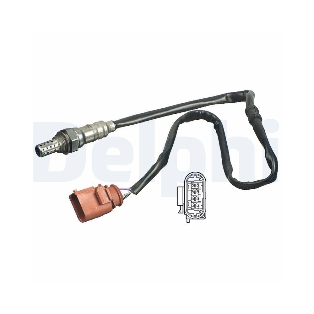 DELPHI ES11092-12B1 Lambdasonde f&uuml;r AUDI SEAT SKODA VW VAG, nach Katalysator