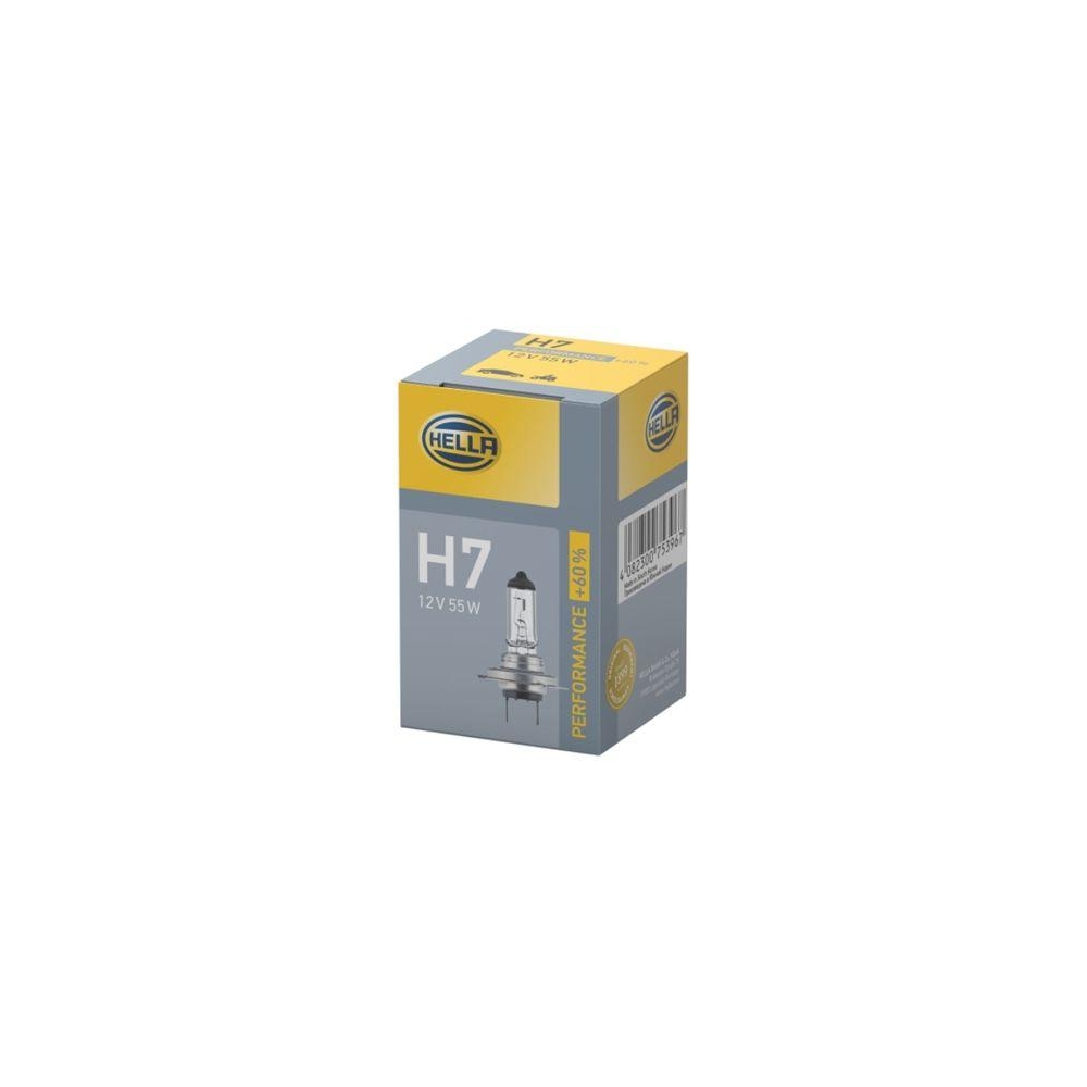 HELLA Glühlampe, Abbiegescheinwerfer 8GH 223 498-231 PERFORMANCE UP TO 60% für