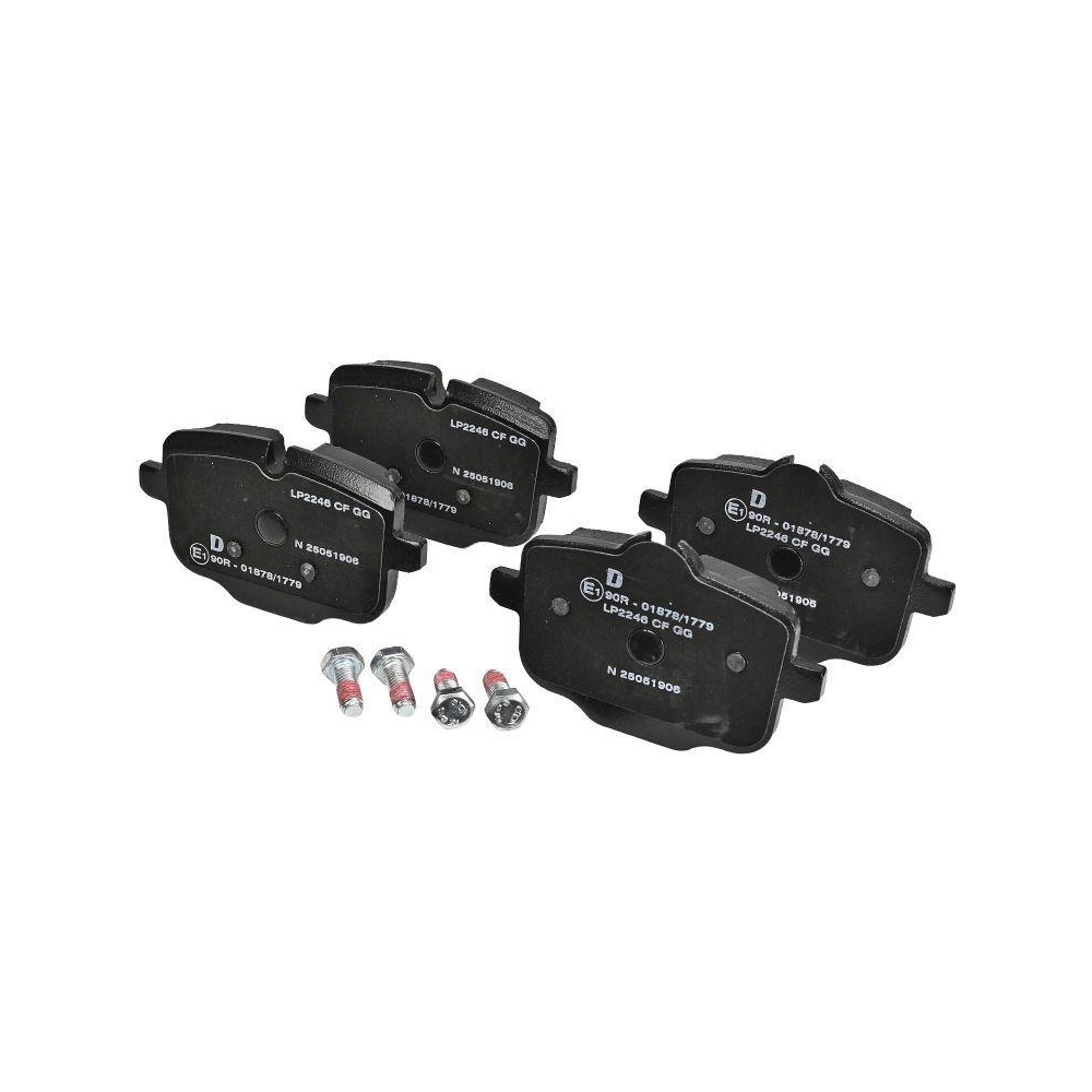 DELPHI LP2246 Bremsbelagsatz, Scheibenbremse f&uuml;r BMW, Hinterachse