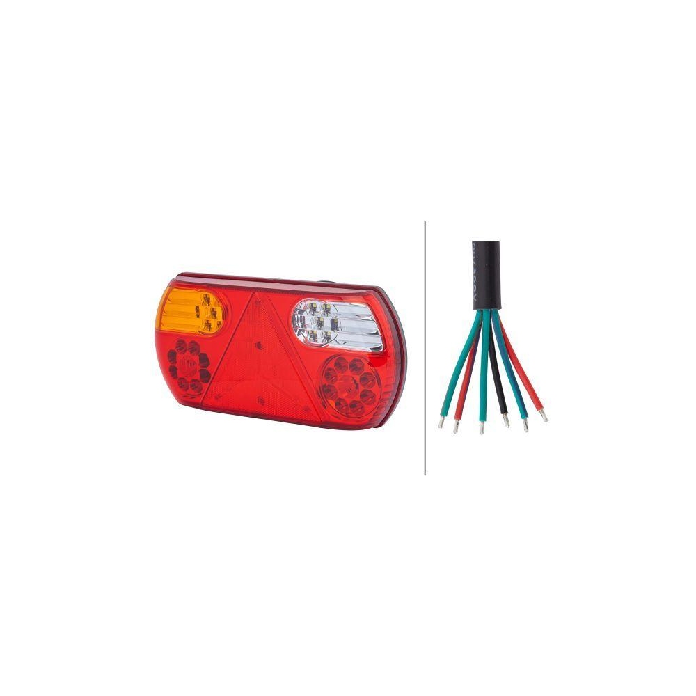 HELLA Heckleuchte 2VP 357 016-111 VALUEFIT für SCANIA, links