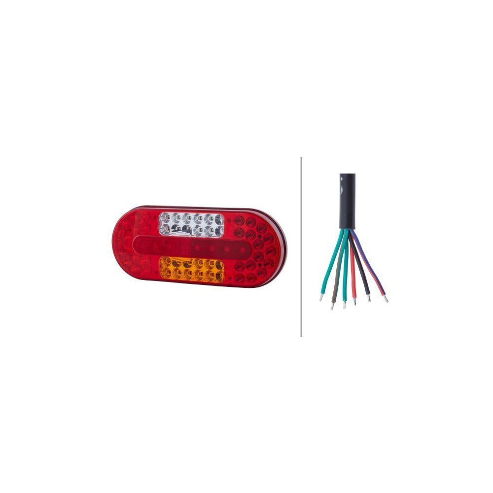 HELLA Heckleuchte 2VP 357 017-011 VALUEFIT für SCANIA, links