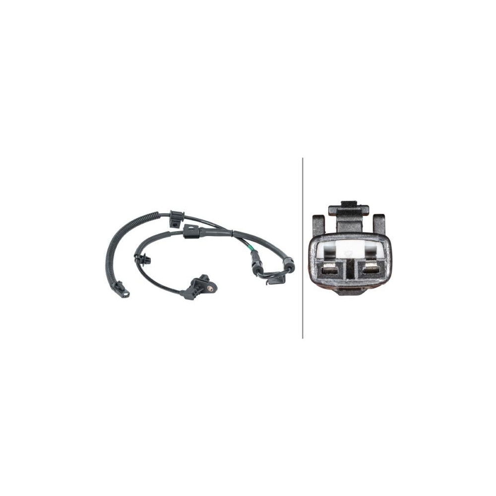 HELLA Sensor, Raddrehzahl 6PU 012 679-861 f&uuml;r KIA, Vorderachse links