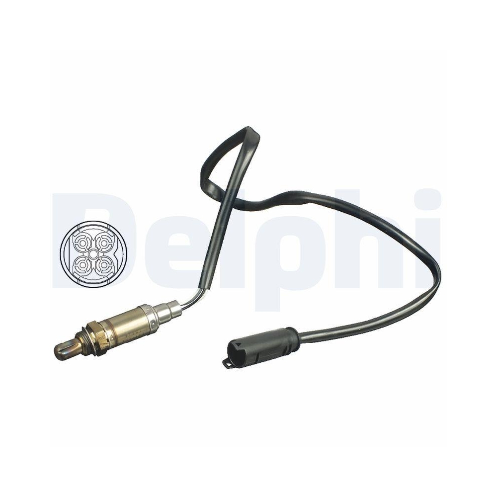 DELPHI ES11111-12B1 Lambdasonde f&uuml;r BMW, links, nach Katalysator, rechts, unten