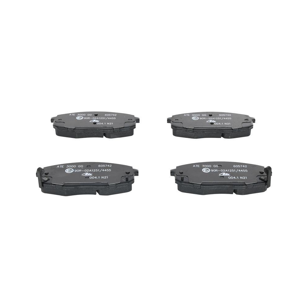 Bremsbelagsatz, Scheibenbremse ATE 13.0460-5742.2 f&uuml;r HYUNDAI KIA, Vorderachse