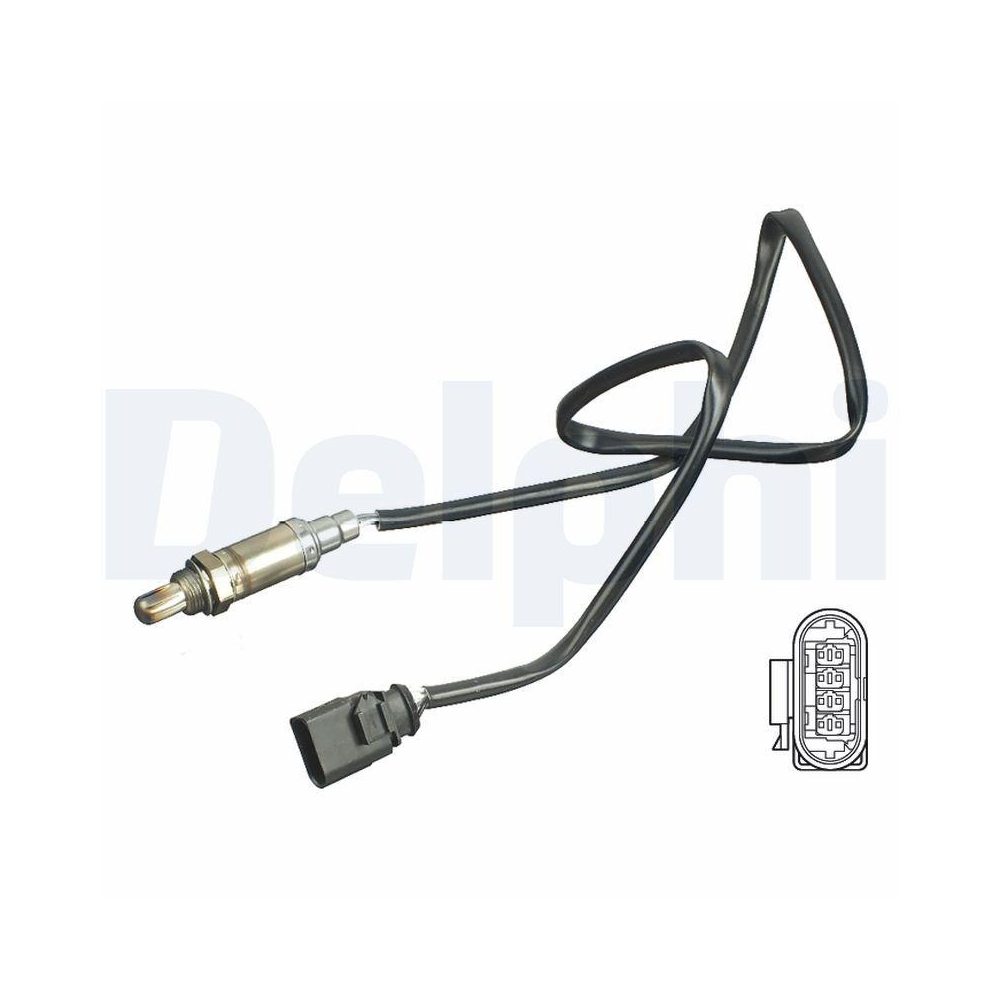 DELPHI ES11117-12B1 Lambdasonde f&uuml;r AUDI VAG, f&uuml;r Zylinder 1-3, nach Katalysator