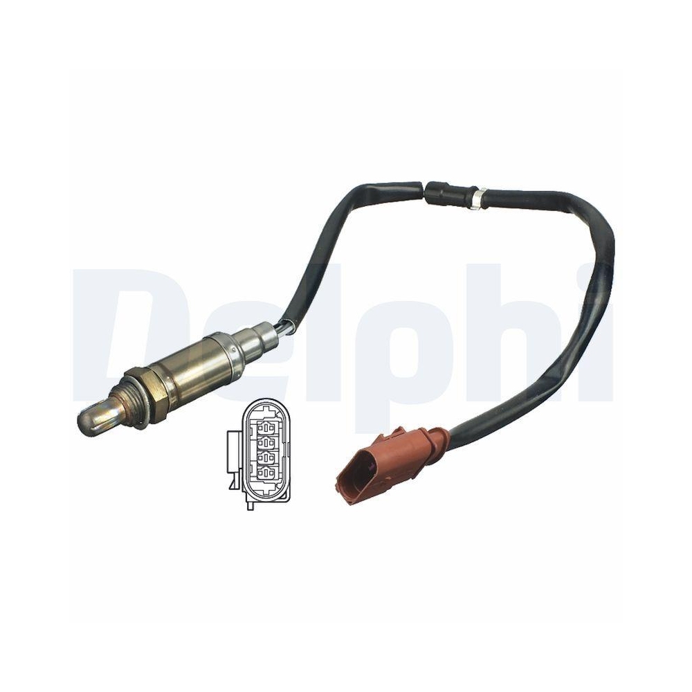 DELPHI ES11118-12B1 Lambdasonde f&uuml;r SEAT SKODA VW VAG, vor Katalysator