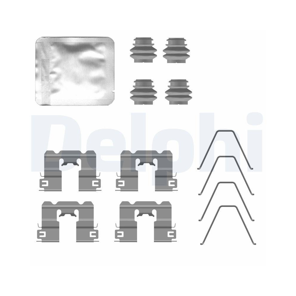 DELPHI LX0794 Zubeh&ouml;rsatz, Scheibenbremsbelag f&uuml;r, Hinterachse