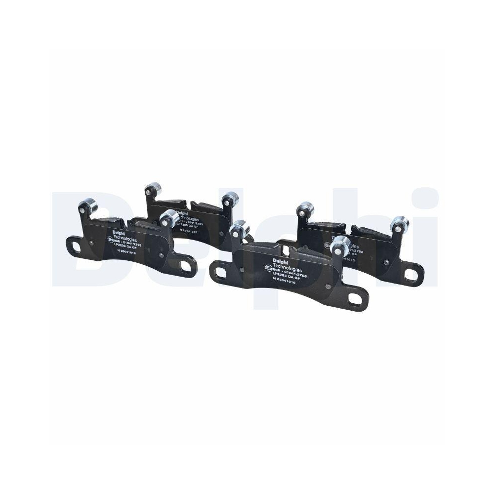 DELPHI LP2233 Bremsbelagsatz, Scheibenbremse f&uuml;r AUDI PORSCHE VW, Hinterachse