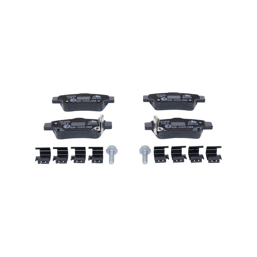 Bremsbelagsatz, Scheibenbremse ATE 13.0460-5754.2 f&uuml;r HONDA, Hinterachse