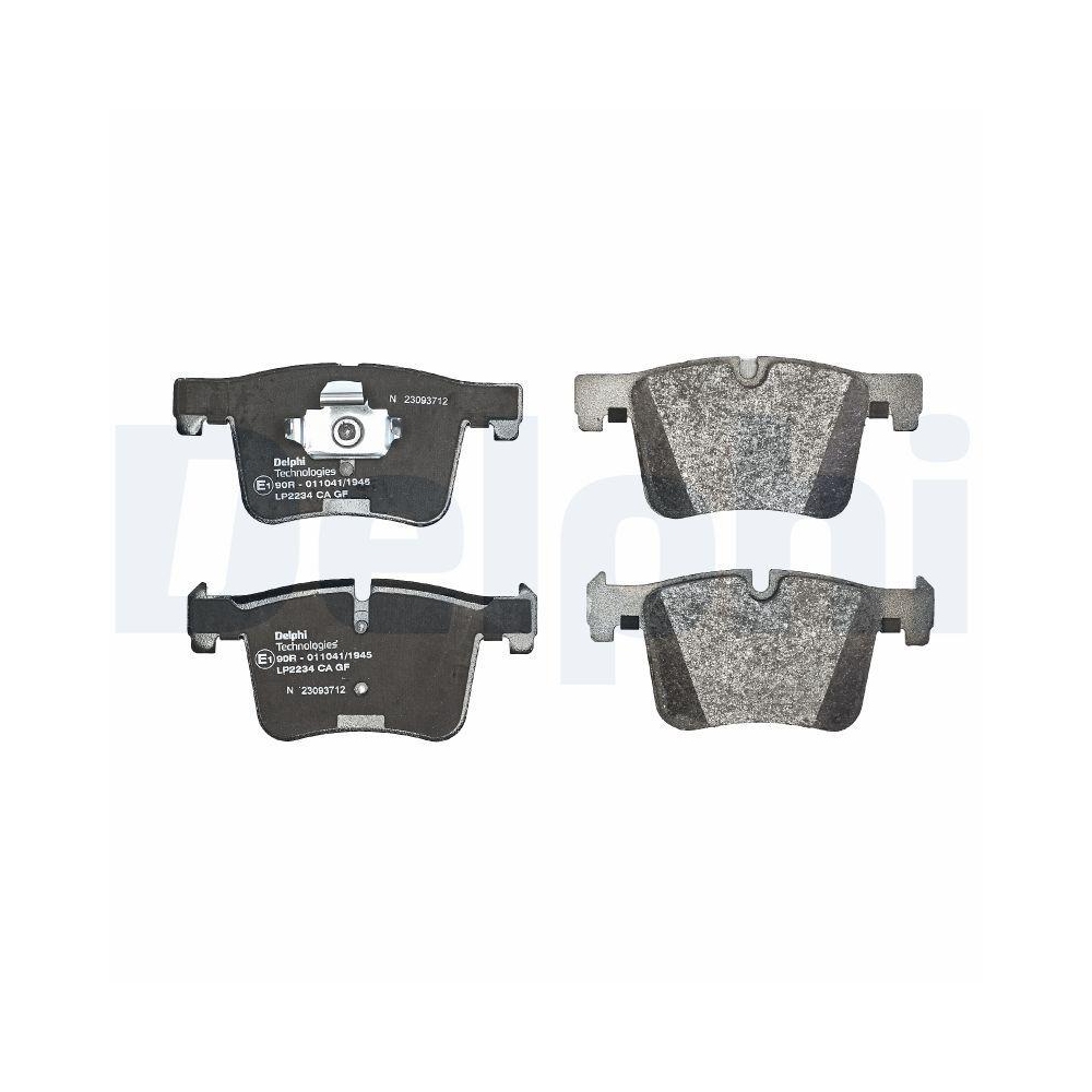 DELPHI LP2234 Bremsbelagsatz, Scheibenbremse f&uuml;r BMW BMW (BRILLIANCE)
