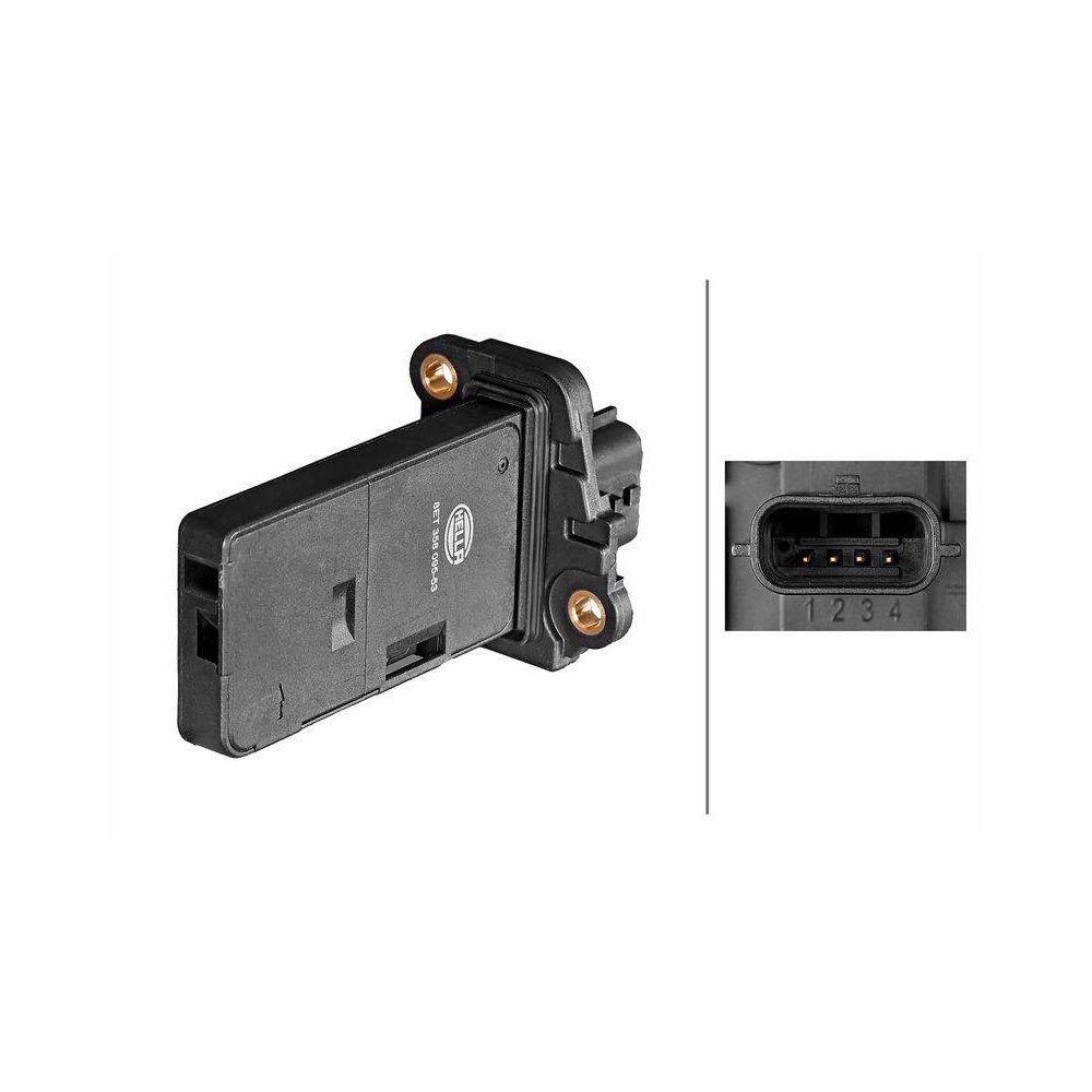 HELLA Luftmassenmesser 8ET 358 095-531 f&uuml;r NISSAN RENAULT HITACHI