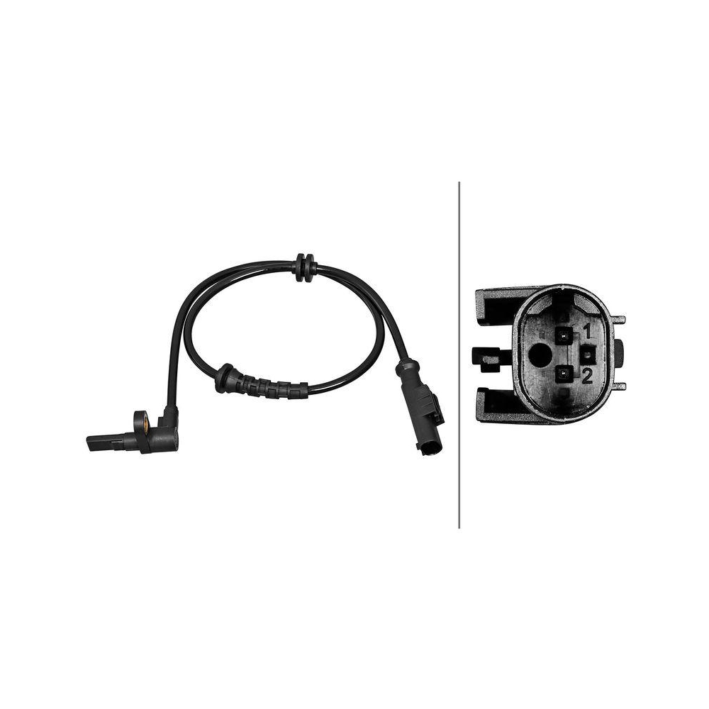 HELLA Sensor, Raddrehzahl 6PU 358 217-001 f&uuml;r ALFA ROMEO FIAT OPEL VAUXHALL