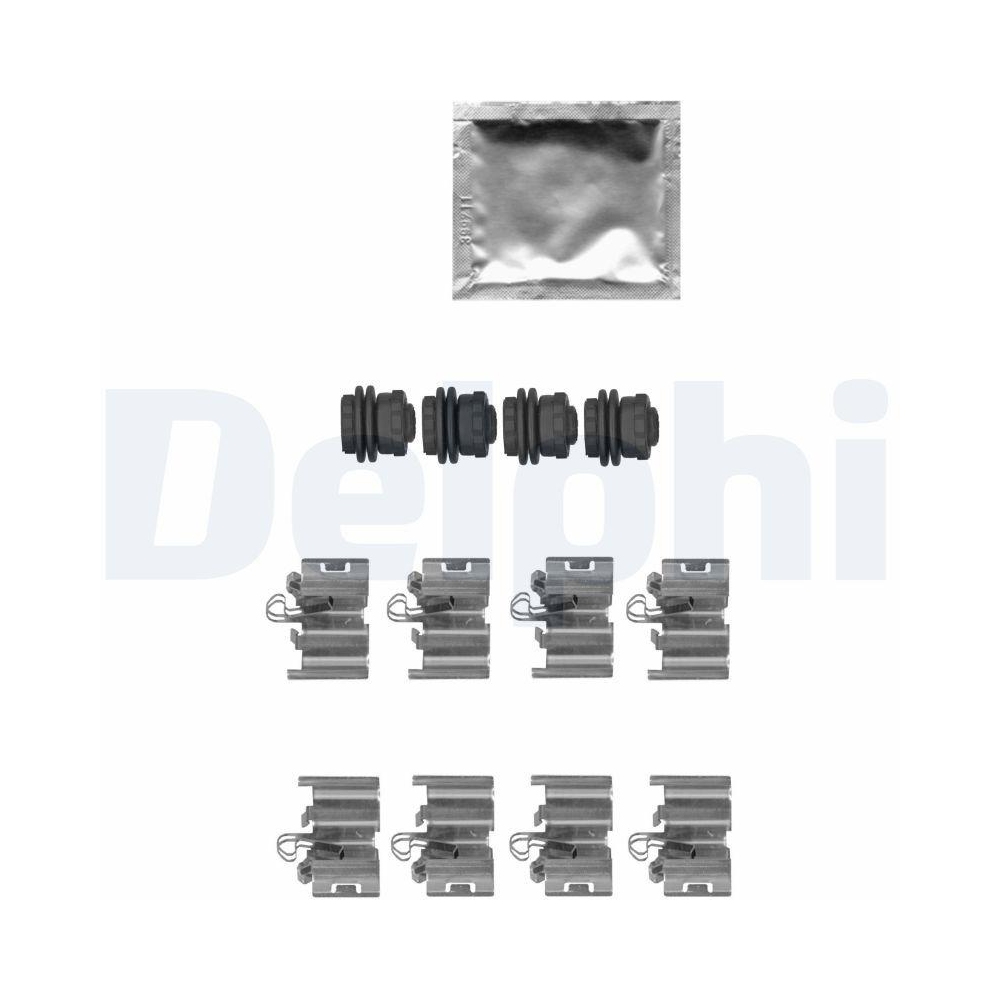DELPHI LX0668 Zubeh&ouml;rsatz, Scheibenbremsbelag f&uuml;r, Hinterachse, Vorderachse