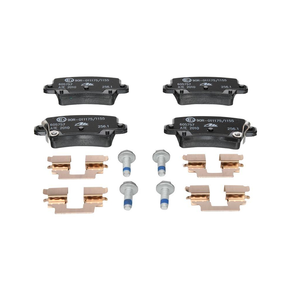 Bremsbelagsatz, Scheibenbremse ATE 13.0460-5757.2 f&uuml;r HONDA, Hinterachse