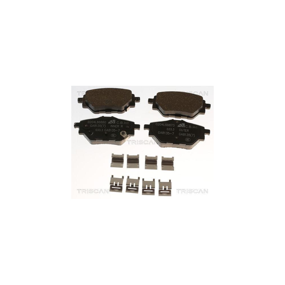 Bremsbelagsatz, Scheibenbremse TRISCAN 8110 82009 f&uuml;r MG SAIC MOTOR