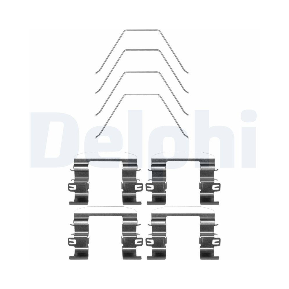 DELPHI LX0669 Zubeh&ouml;rsatz, Scheibenbremsbelag f&uuml;r, Vorderachse