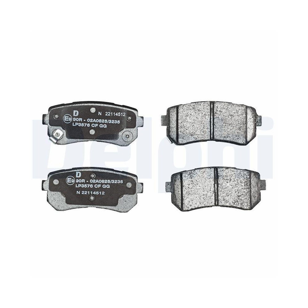 DELPHI LP3576 Bremsbelagsatz, Scheibenbremse f&uuml;r HYUNDAI KIA HYUNDAI (BEIJING)