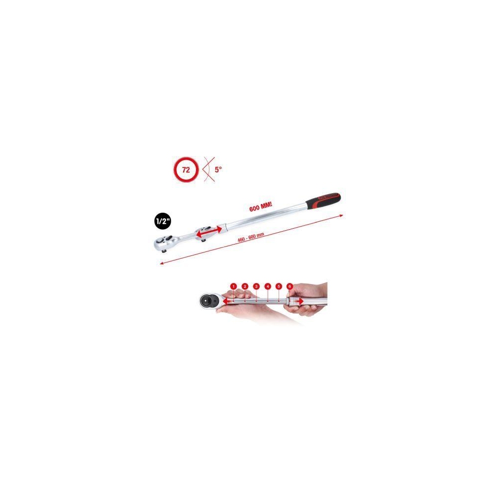 Umschaltknarre KS TOOLS 914.1205 f&uuml;r