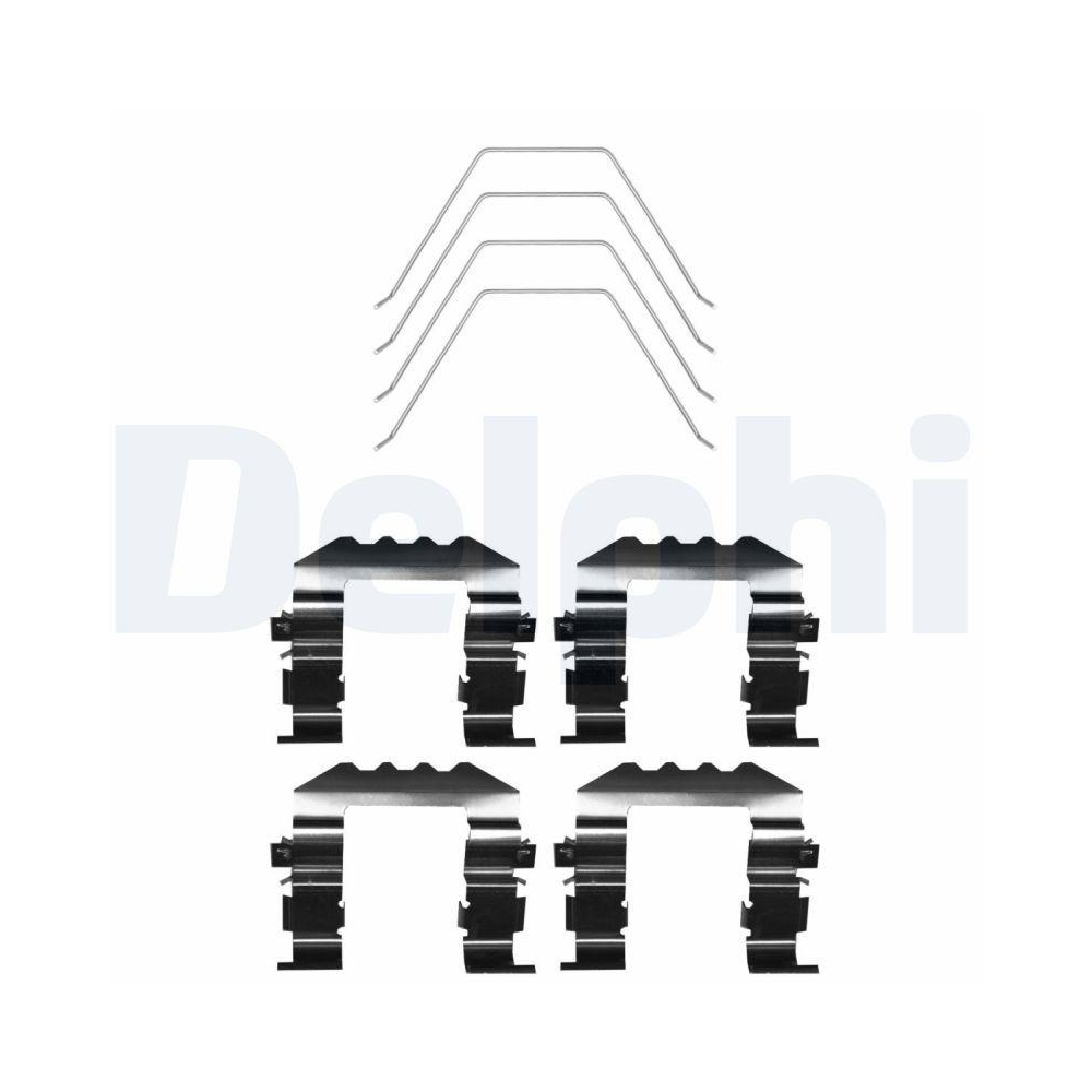 DELPHI LX0670 Zubeh&ouml;rsatz, Scheibenbremsbelag f&uuml;r, Vorderachse