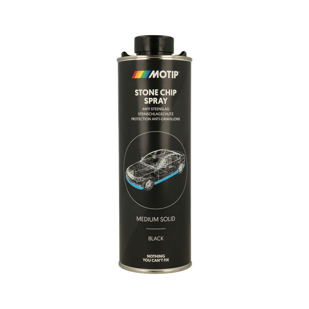 Unterbodenschutz MOTIP 000011 Steinschlagspray medium solid schwarz 1 l für