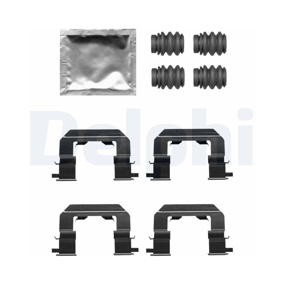 DELPHI LX0671 Zubeh&ouml;rsatz, Scheibenbremsbelag f&uuml;r, Vorderachse