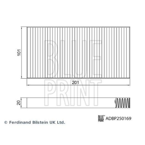 BLUE PRINT ADBP250169 Filter, Innenraumluft f&uuml;r GREAT WALL