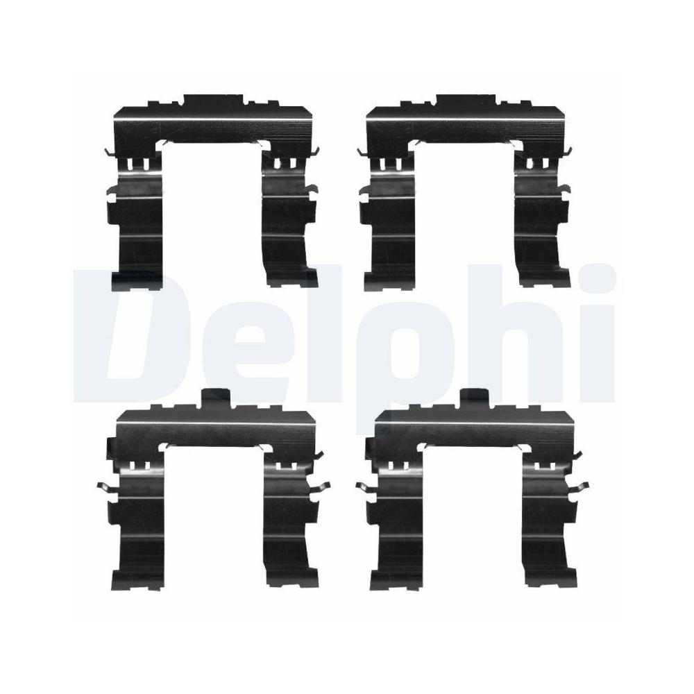DELPHI LX0672 Zubeh&ouml;rsatz, Scheibenbremsbelag f&uuml;r, Vorderachse