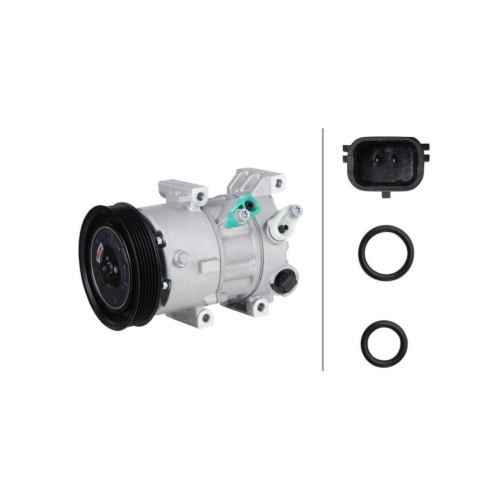 HELLA Kompressor, Klimaanlage 8FK 366 201-401 >>> Easy2Fit <<< f&uuml;r HYUNDAI KIA
