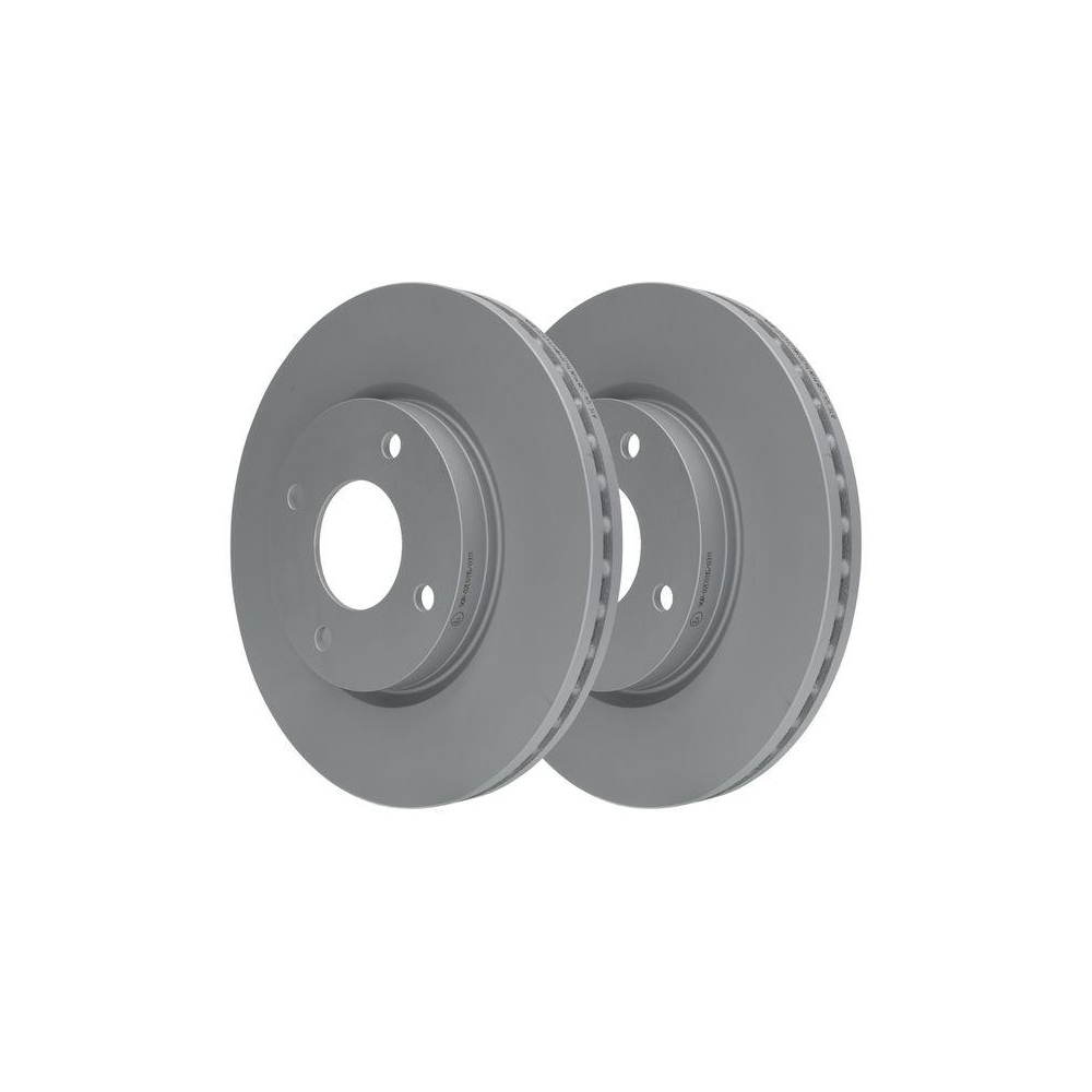 Bremsscheibe ATE 24.0124-0238.1 für NISSAN, Vorderachse