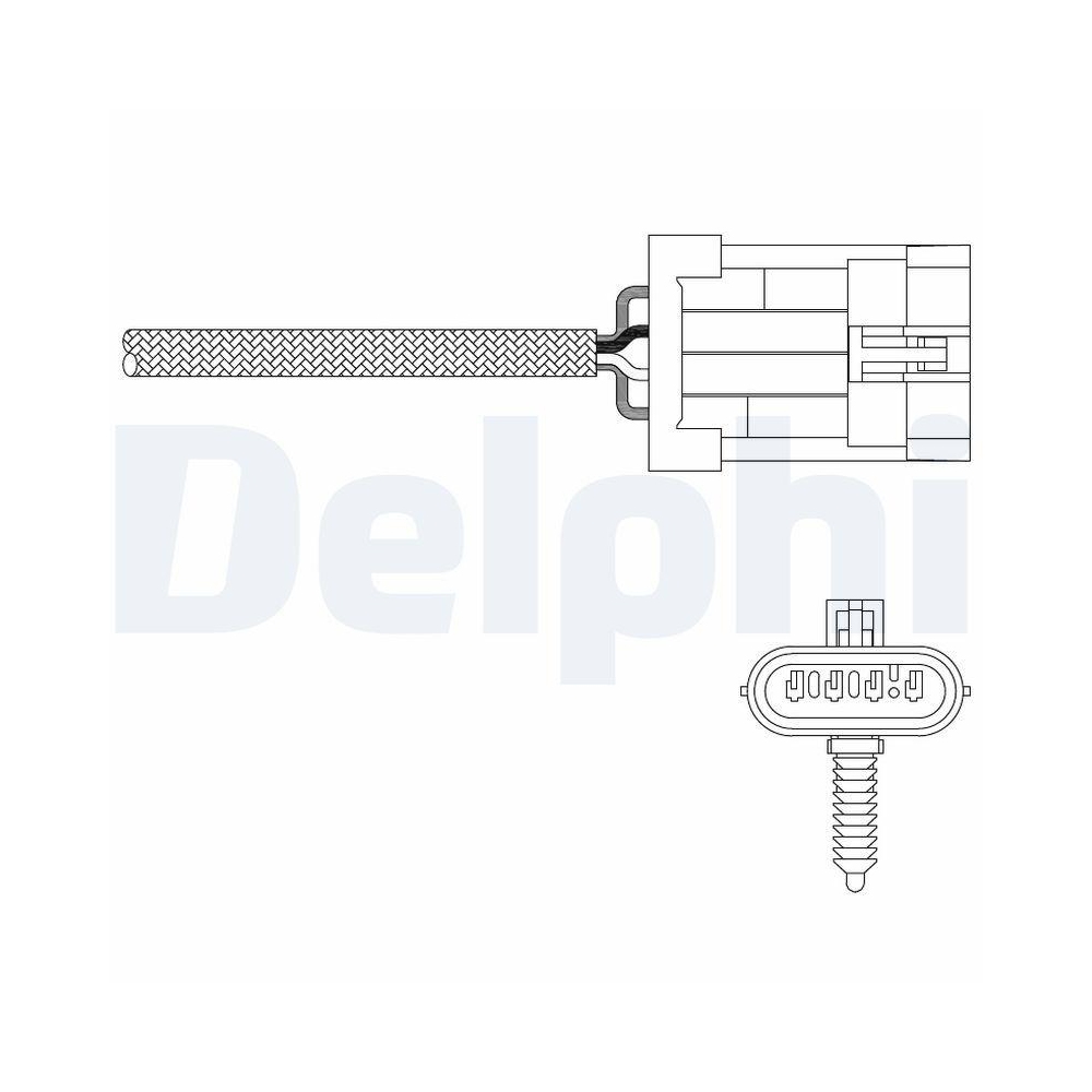DELPHI ES20335-12B1 Lambdasonde f&uuml;r DAEWOO, nach Katalysator, vor Katalysator