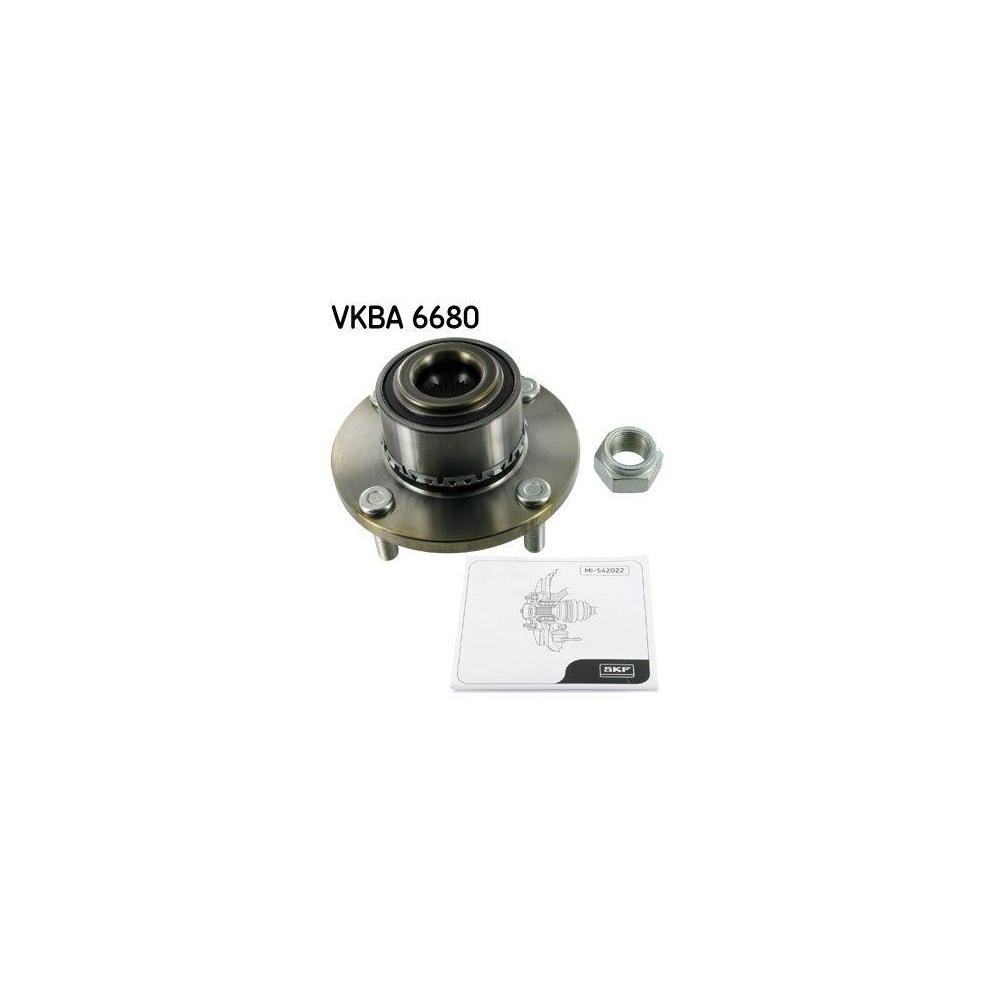 Radlagersatz SKF VKBA 6680 für, Vorderachse